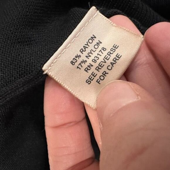 NWT Philosophy Open Cardigan Gold Zipper Medium Stretcb Ribbed Neutral Lagenlook - Picture 10 of 10